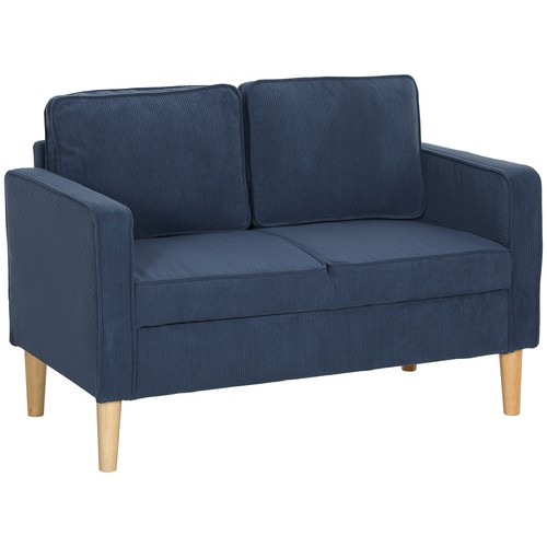 Small two seater corduroy - corduroy, sofa
