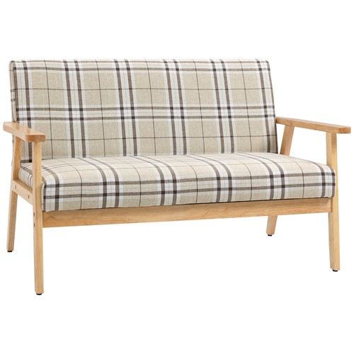 Homcom two seater sofa with - seater,