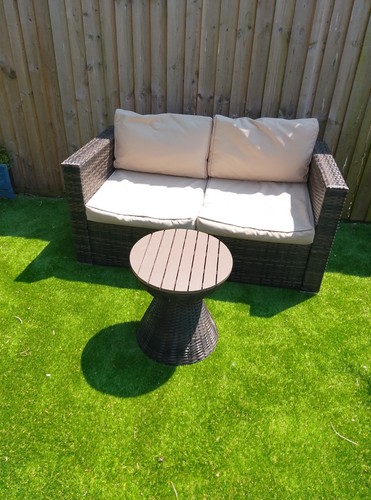 Ratan two seater garden - garden, sofa