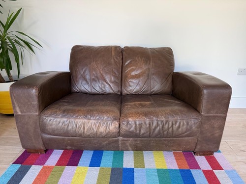 Vintage distressed brown
