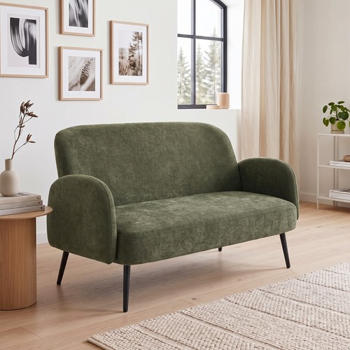 132cm seater sofa velvet - 132cm, sofa,